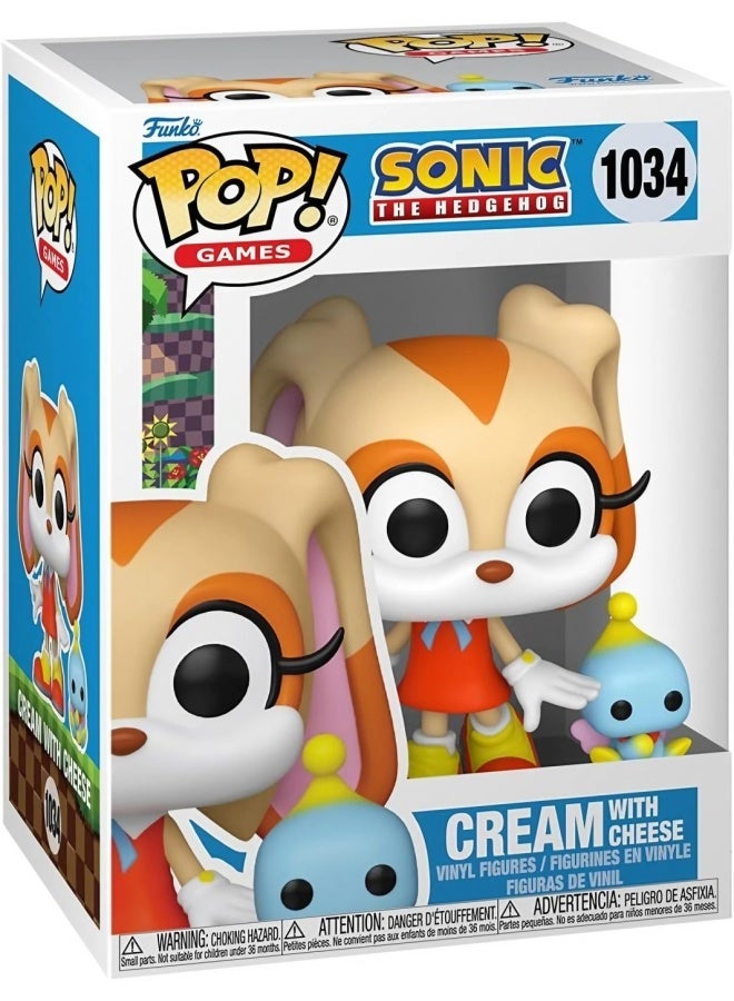 Funko POP! Games Sonic the Hedgehog Cream with Cheese Vinyl Figure Set (9.53 cm) - Image 1
