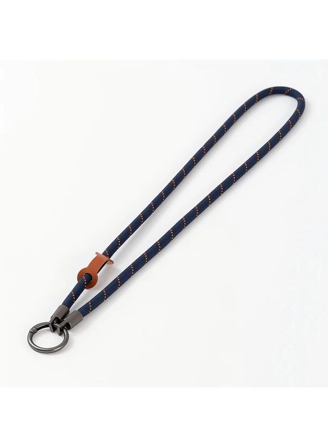 Navy Chestnut Accents Portable Travel Lanyard For Action Camera Hands Free Shooting - Image 1