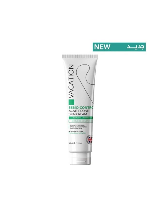 VACATION Sebio-Control Acne Pore Skin Cream - 60 ml - Image 2
