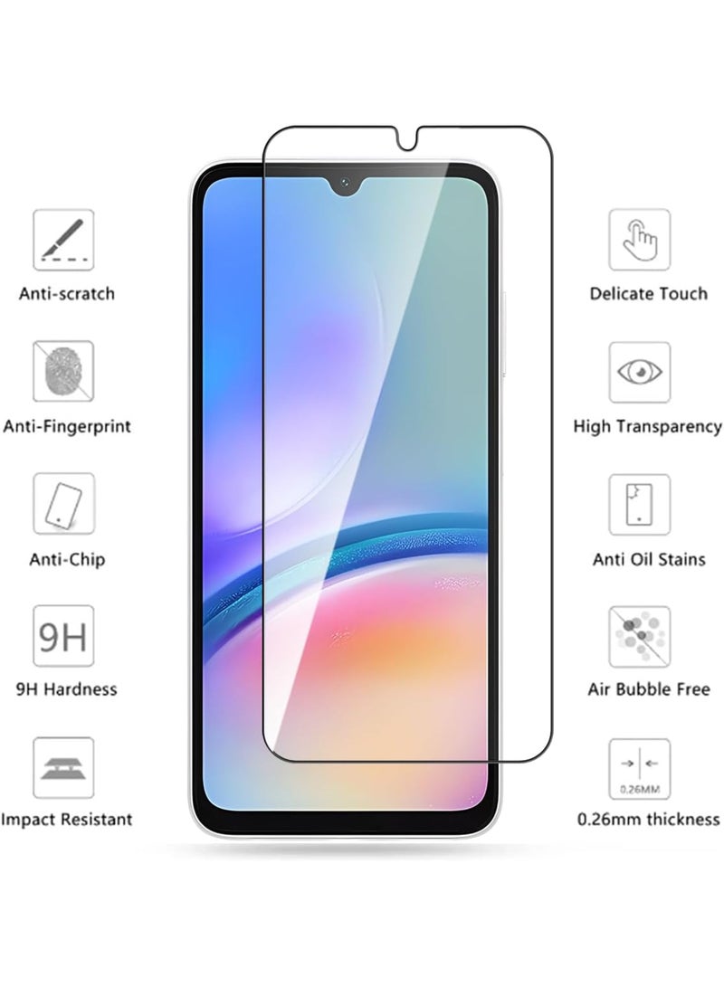 2 Pack Samsung Galaxy A07 Screen Protector | Tempered Glass Compatible with Samsung Galaxy A07| Screen Protector Full HD Quality Tempered Glass Anti-Scratch Edge to Edge Coverage with Easy Installation Kit - Black - Image 2