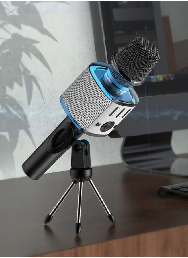 Generic - Melody Magic Unleashed: Portable Handheld Rechargeable Karaoke Microphone with Wireless Bluetooth Connectivity and Stereo Sound - Perfect for Home Celebrations and Birthday Parties - Image 1