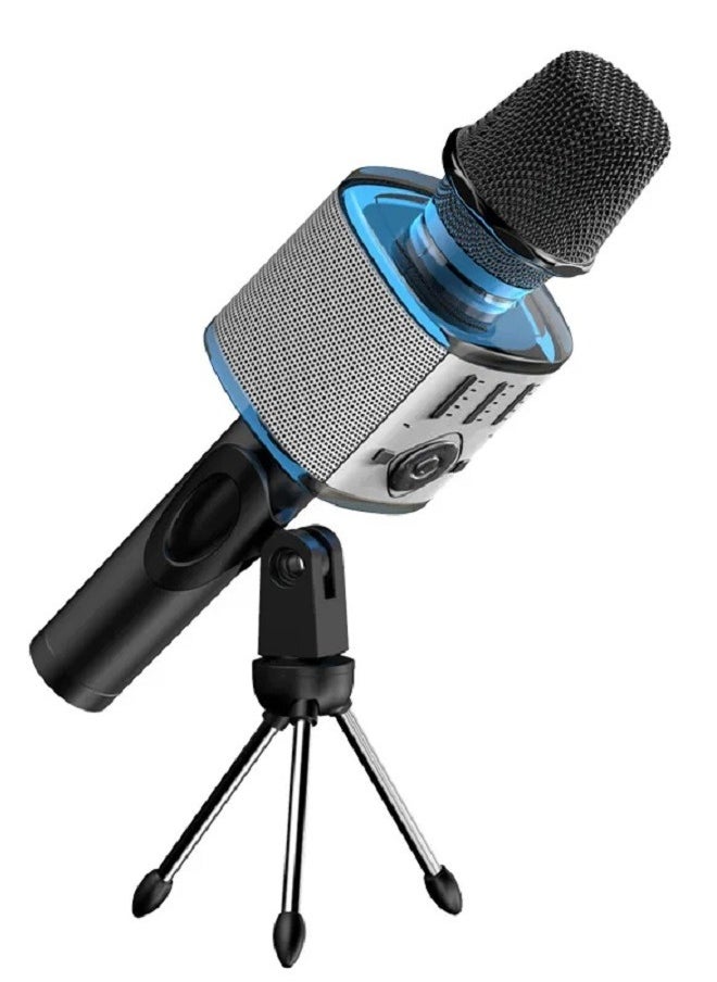 Generic Melody Magic Unleashed: Portable Handheld Rechargeable Karaoke Microphone with Wireless Bluetooth Connectivity and Stereo Sound - Perfect for Home Celebrations and Birthday Parties  - Image 2