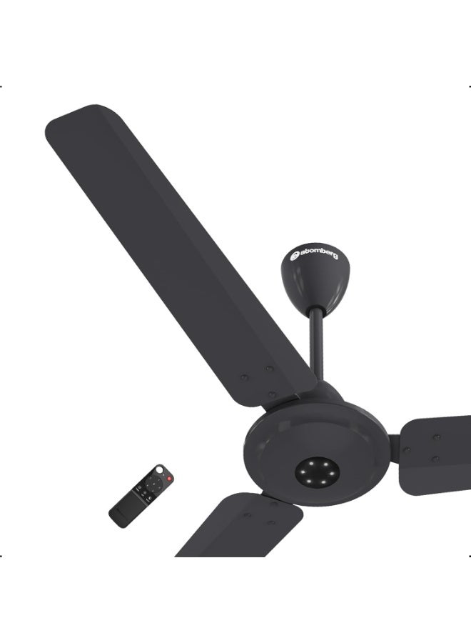 atomberg Efficio Alpha 1200mm BLDC Ceiling Fan with Remote Control | BEE 5 star Rated Energy Efficient Ceiling Fan | High Air Delivery with LED Indicators | 2 Year Warranty (Pebble Grey) - Image 3