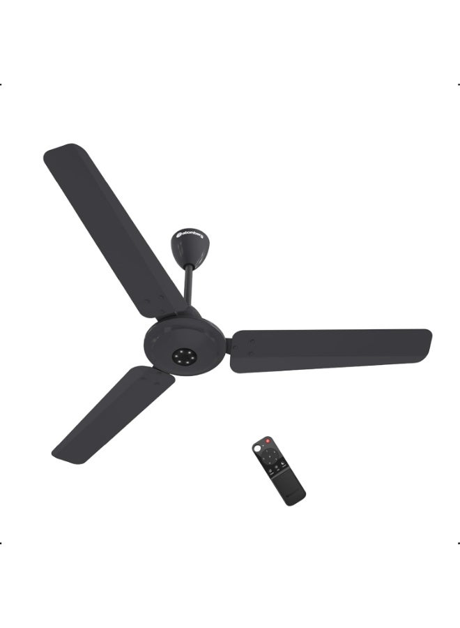 atomberg Efficio Alpha 1200mm BLDC Ceiling Fan with Remote Control | BEE 5 star Rated Energy Efficient Ceiling Fan | High Air Delivery with LED Indicators | 2 Year Warranty (Pebble Grey) - Image 2