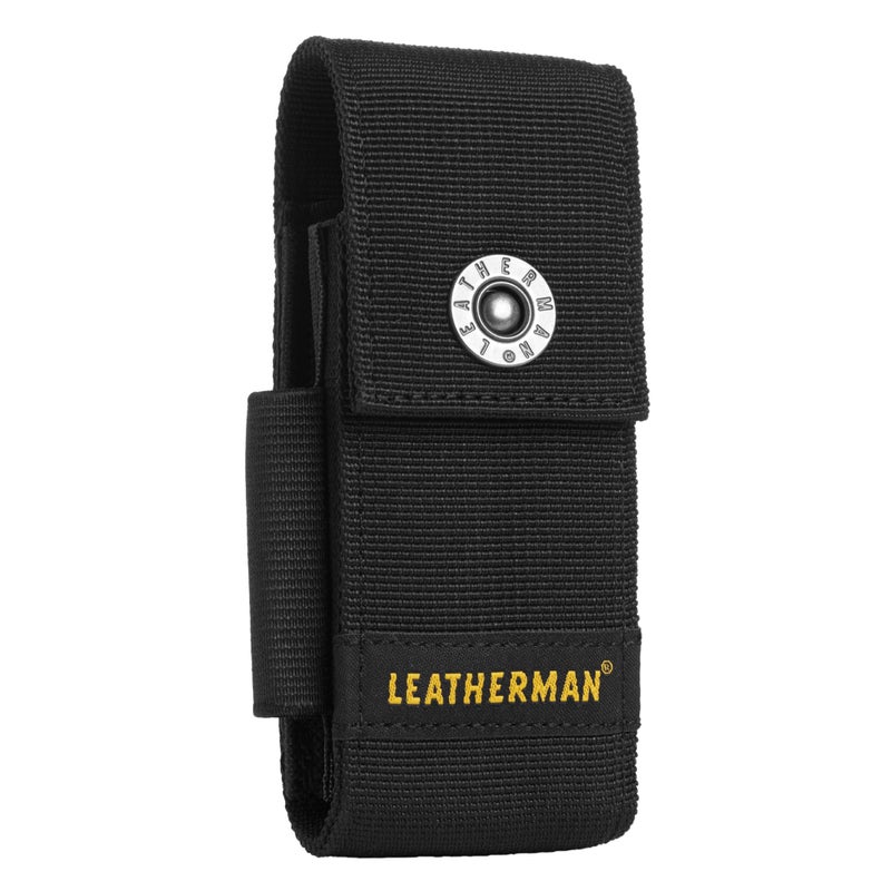 LEATHERMAN LEATHERMAN, Premium Nylon Snap Sheath with Pockets, Fits 4" to 4.5” Multi-Tools, Black, Large  - Image 1