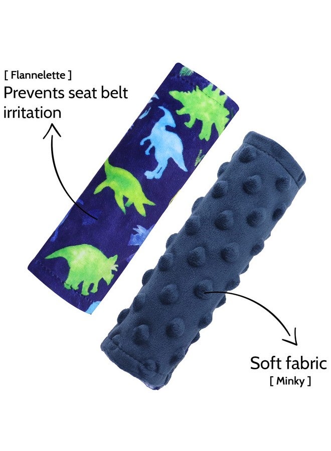 TANOFAR Baby Strap Cover, Stroller Strap Cover, Dinosaur Car Seat Strap Covers, Car Seat Straps Shoulder Pads, 2 Pack, Watercolor Pattern, for Baby Toddler Infant Boy Girl - Image 3