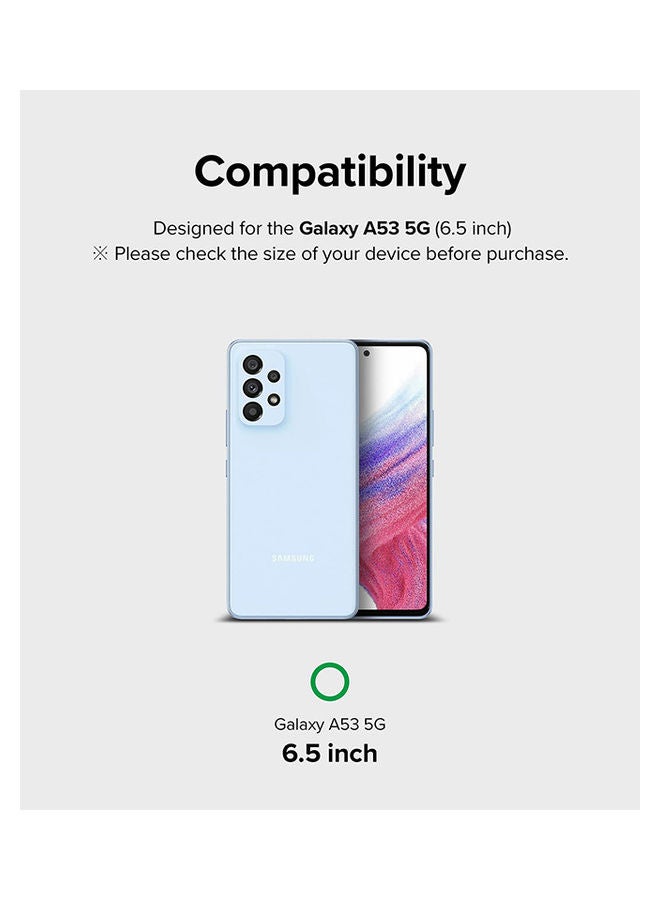 رينجك عبوة من قطعتين من واقي الشاشة المقوى المتوافق مع هاتف Samsung Galaxy A53 5G، طبقة زجاجية ممتازة بدرجة صلابة 9H - Image 2