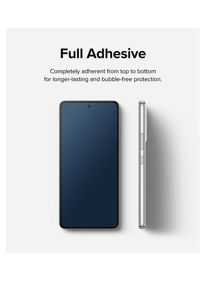 رينجك عبوة من قطعتين من واقي الشاشة المقوى المتوافق مع هاتف Samsung Galaxy A53 5G، طبقة زجاجية ممتازة بدرجة صلابة 9H - Image 3