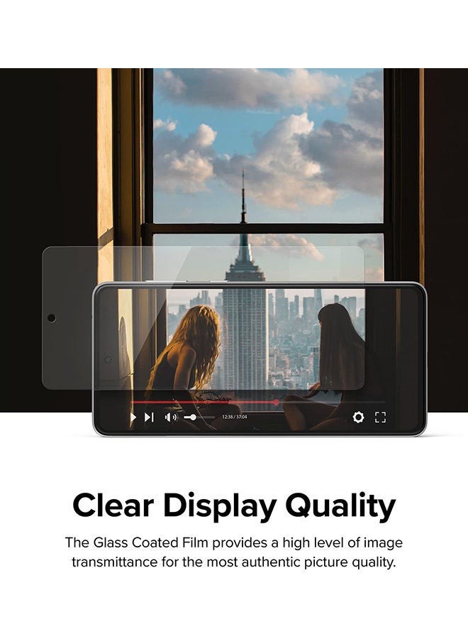 رينجك عبوة من قطعتين من واقي الشاشة المقوى المتوافق مع هاتف Samsung Galaxy A53 5G، طبقة زجاجية ممتازة بدرجة صلابة 9H - Image 5