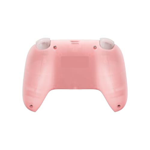 8Bitdo وحدة تحكم 8Bitdo Ultimate Mini السلكية لجهاز Xbox مع إضاءة RGB وحلقة النار، عصي التحكم بتأثير هول والزناد، لجهاز Xbox Series X|S، Xbox One، ويندوز 10/11 - مرخصة رسميًا (وردي شفاف) - Image 4