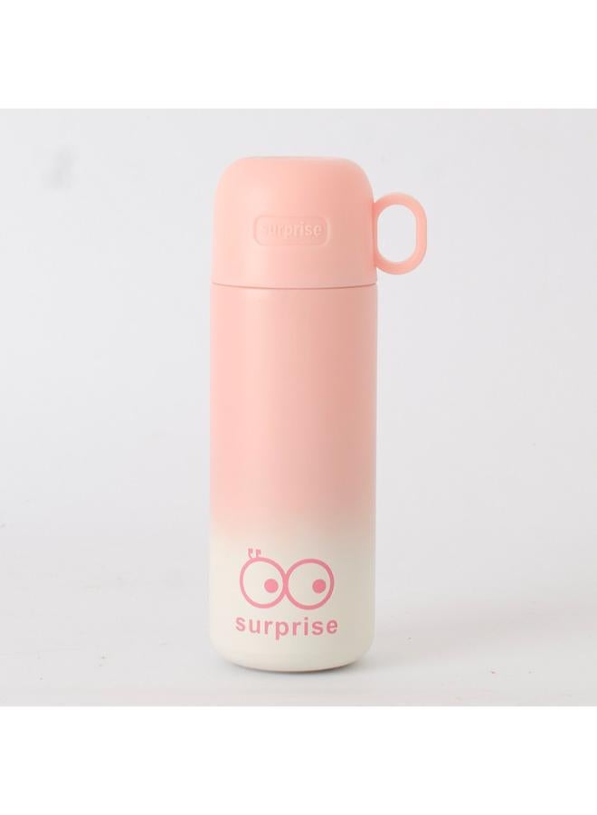 Akher el Ankoud Cute stainless steel thermos bottle 450Ml -Pink - Image 1