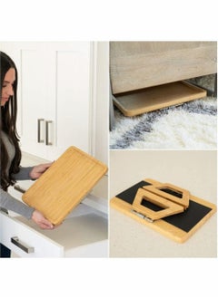 Excefore Sofa Arm Clip Table for Wide Couches, Couch Arm Tray Table, Portable Table, TV Table and Side Tables for Small Spaces, Stable Sofa Arm Table for Eating and Drink Table  - Image 3