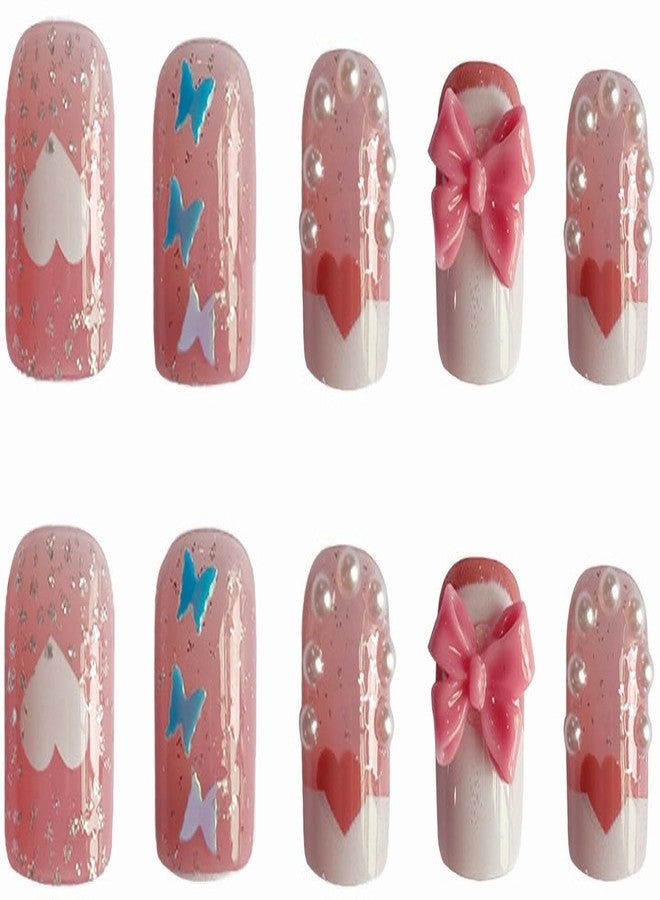 KILLFE Artifical Nails For Women | Reusable | Vibrant | Durable Acrylic Nails | Multicolor (NP-96) - Image 3