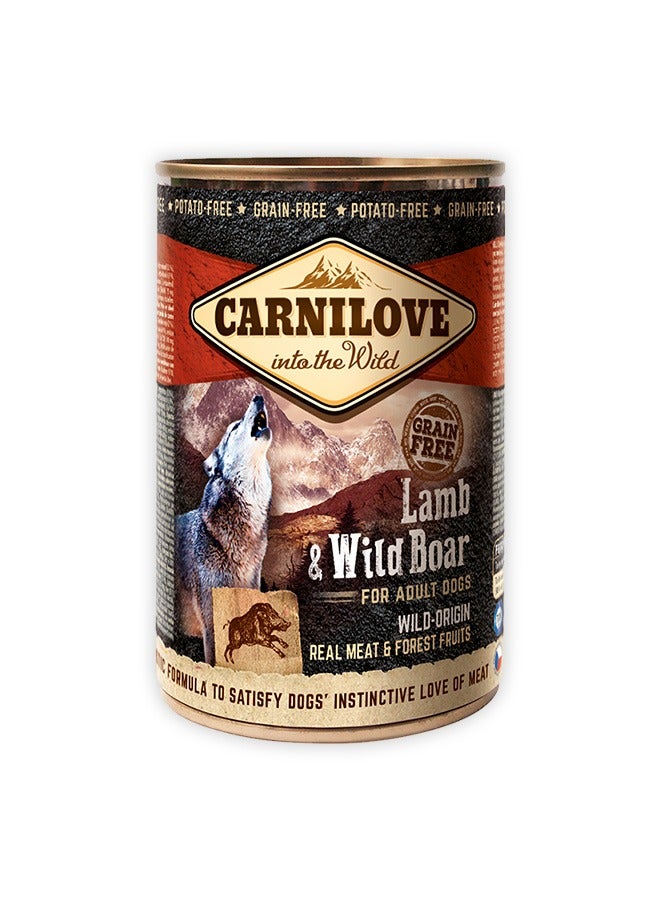 CARNILOVE Lamb And Wild Boar For Adult Dogs - 400 GM - Image 1