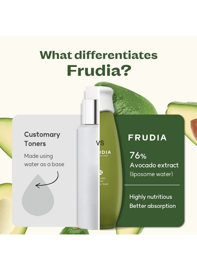 WELCOS FRUDIA Avocado Relief Essence Toner | Calming Toner for Face w/Avocado Extract, Centella Asiatica Extract & MadecassosideX4 | Korean Skin Care Soothing Toner for Sensitive Skin (6.59 fl oz) - pzsku/ZE72CC802933946CB3619Z/45/_/1737031576/b5253b57-f195-4837-9590-4d95d1035e2c