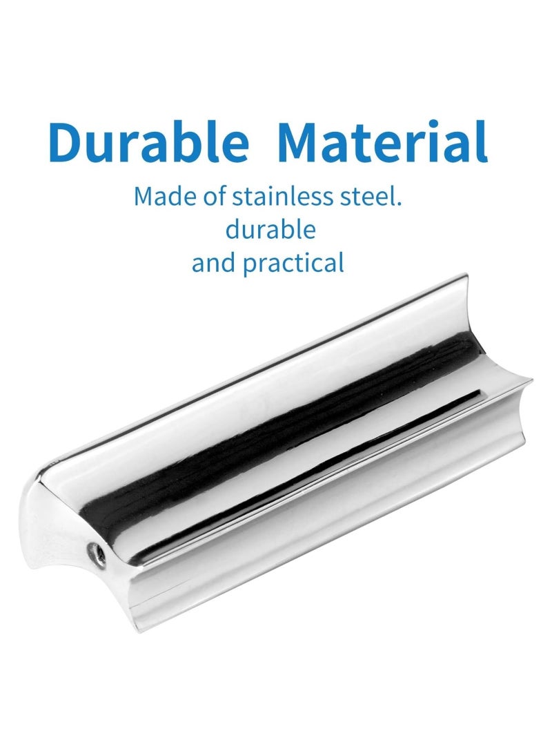 LAMAY Guitar Slide Metal Steel Tone Bar for Lap Steel Guitar, Electric Guitar with Celluloid and others + Stainless Steel Metal Thumb & Finger Picks Plectrums - Image 3
