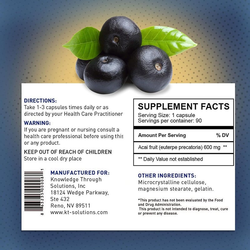 Synerplex Acai Capsules  All Natural Superfood Supplement for Overall Health  Support Berry Supplement - Image 5