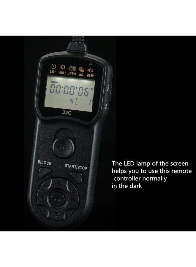 JJC Wired Timer Remote Shutter Release Control & Clip Holder for Sony FX30 A6600 A6100 A7RV A7RIV A7RIII A7RII A7IV III II RX100 VII VI VA V IV III A6400 A6000 A6300 A6500 A7SII RX10III Replace RM-SPR1 - Image 2