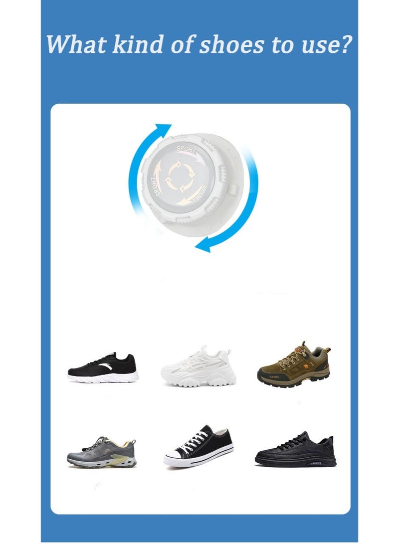 JAYATO Universal swivel shoelace turnbuckle, outdoor sports shoelace accessory, lazy shoelace, no-tie shoe buckle, anti-drop snapper, steel wire swivel buckle - Image 2