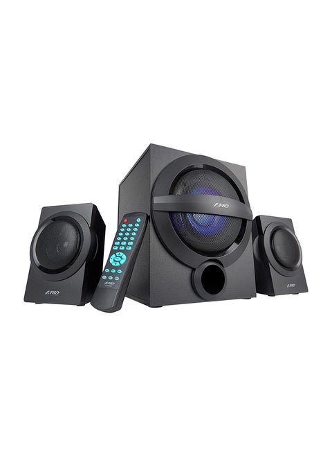 F&D A140X 74 W 2.1 Channel Bluetooth Multimedia Speakers with Subwoofer Satellite Speaker USB\ AUX\ Remote Control \ Digital FM (Black)