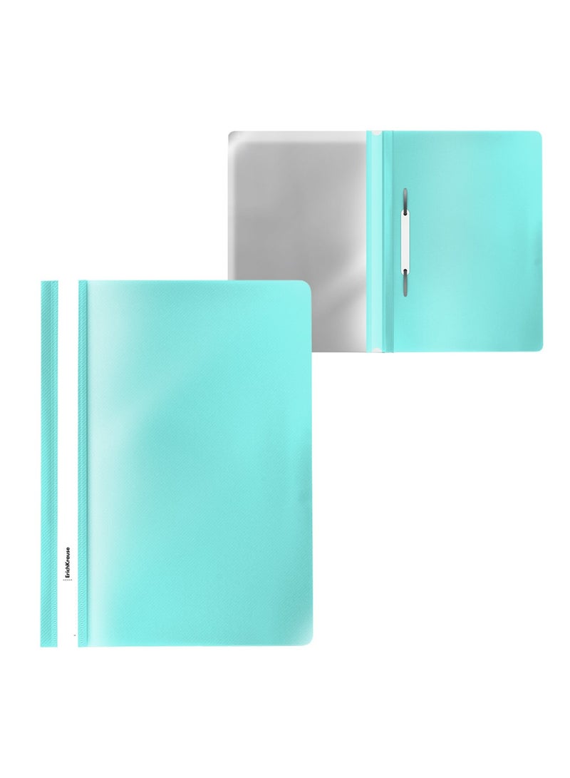 ErichKrause 20-Piece A4 Size Report File With Fastener Pastel Green - Image 1