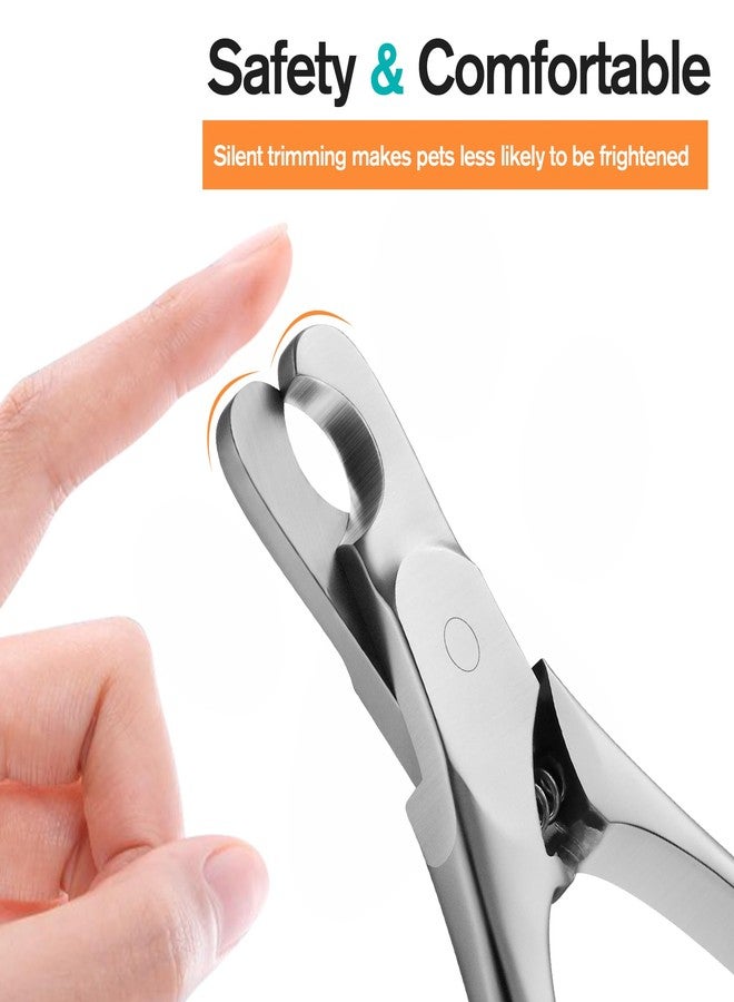 FERYES Heavy Duty Stainless Steel Pet Nail Clippers - Precision and Comfort for Dogs and Cats - Image 5