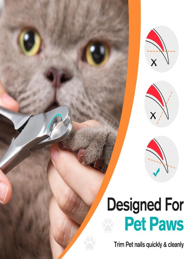 FERYES Heavy Duty Stainless Steel Pet Nail Clippers - Precision and Comfort for Dogs and Cats - Image 4