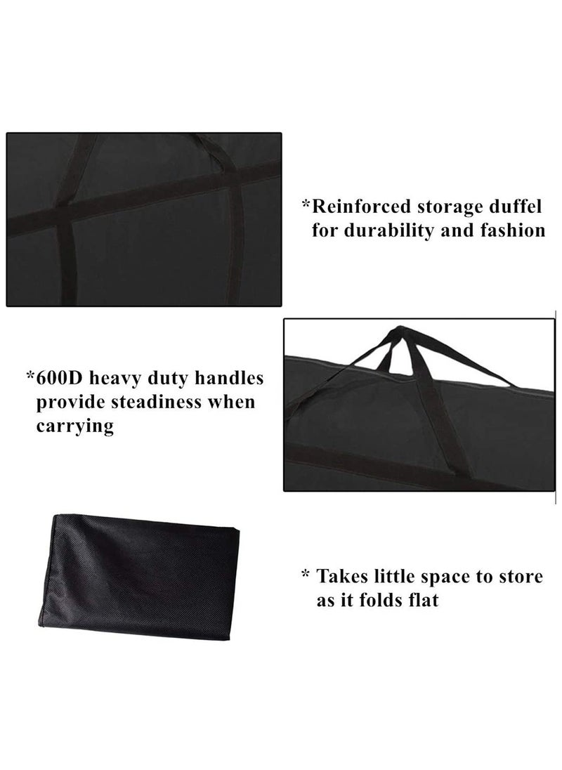 HomarKet Foldable Oversized Waterproof Storage Bag Organizer With Zips Black 230L  - Image 5