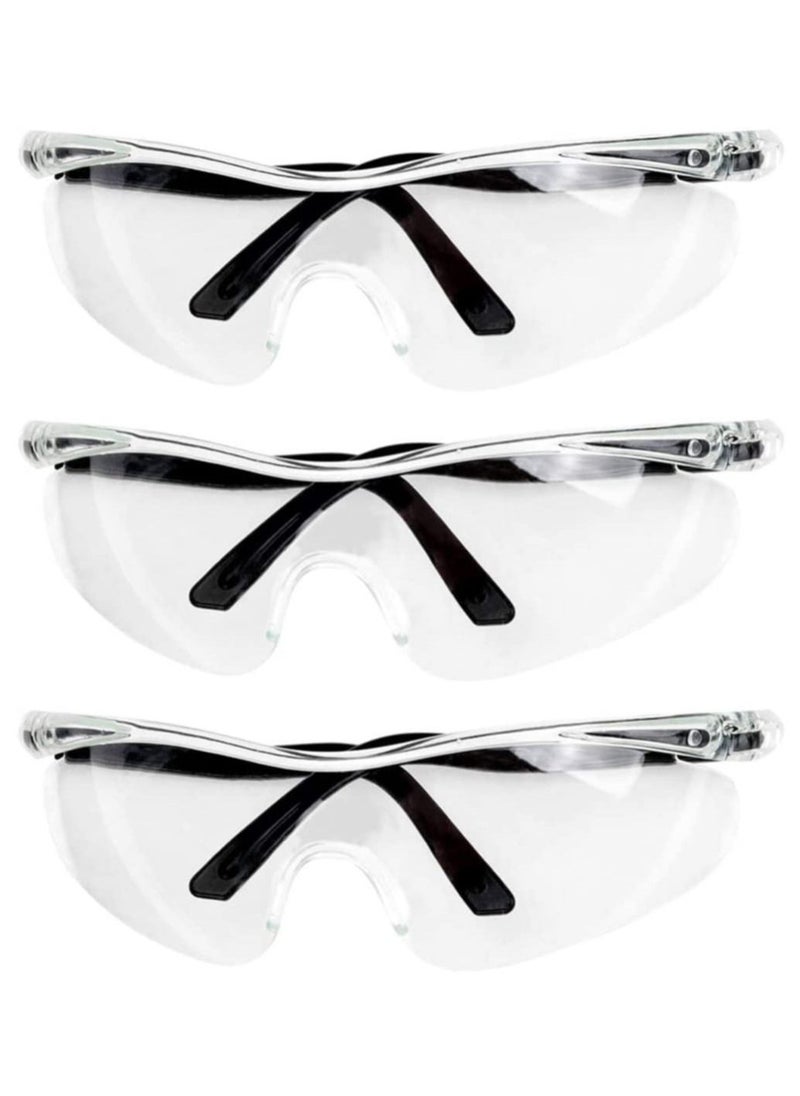SYOSI Transparent Eyes Protective Glasses Full Eyes Protection Goggles for Kids men and women, Prevent Droplets and Waterproof, Windbreak sand for Outdoor, Bike Race, Travel, Pool Swimming Party  - Image 1