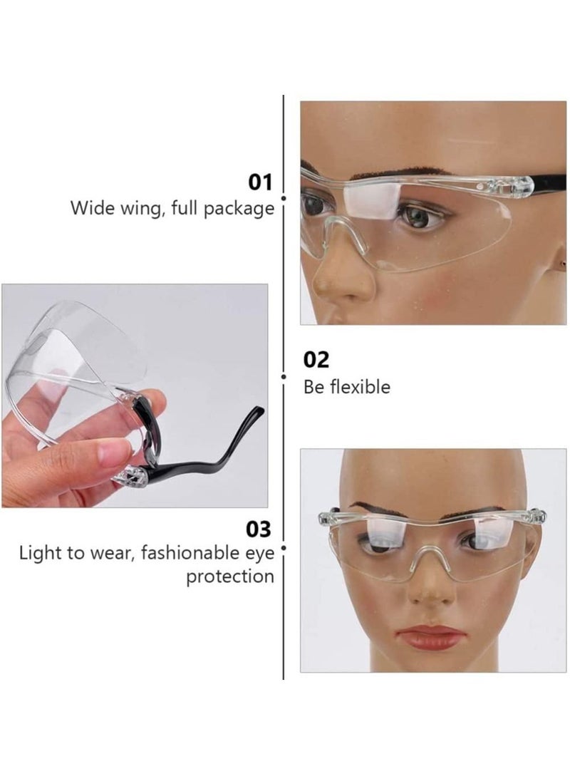 SYOSI Transparent Eyes Protective Glasses Full Eyes Protection Goggles for Kids men and women, Prevent Droplets and Waterproof, Windbreak sand for Outdoor, Bike Race, Travel, Pool Swimming Party  - Image 5