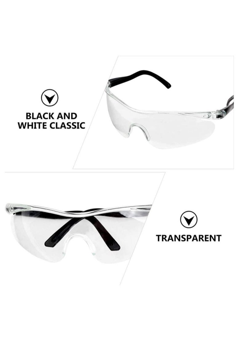 SYOSI Transparent Eyes Protective Glasses Full Eyes Protection Goggles for Kids men and women, Prevent Droplets and Waterproof, Windbreak sand for Outdoor, Bike Race, Travel, Pool Swimming Party  - Image 3