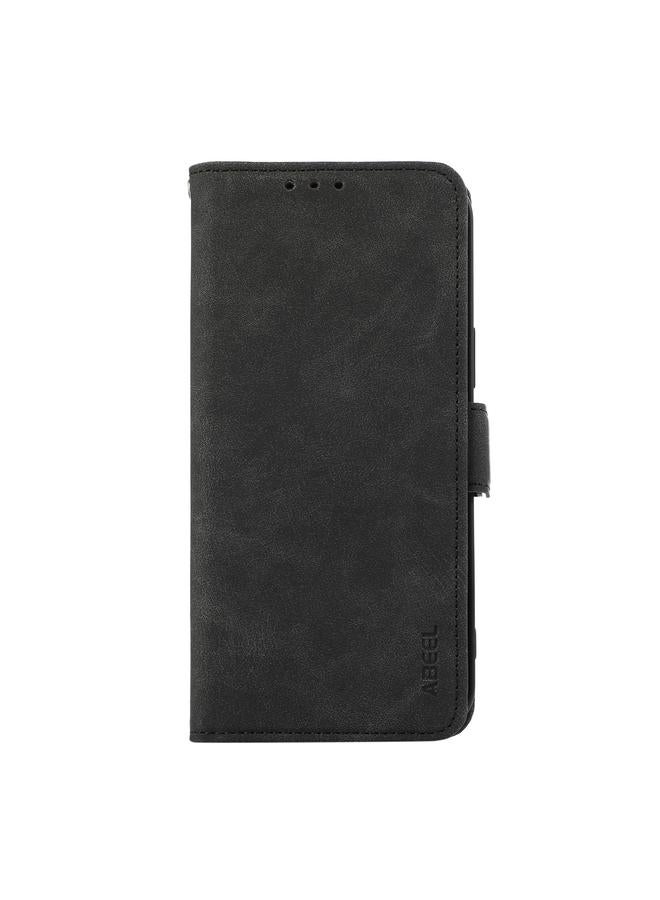 S-TOP Case For iPhone 14 Pro Max ABEEL Frosted Magnetic RFID Leather Phone Case - Image 2