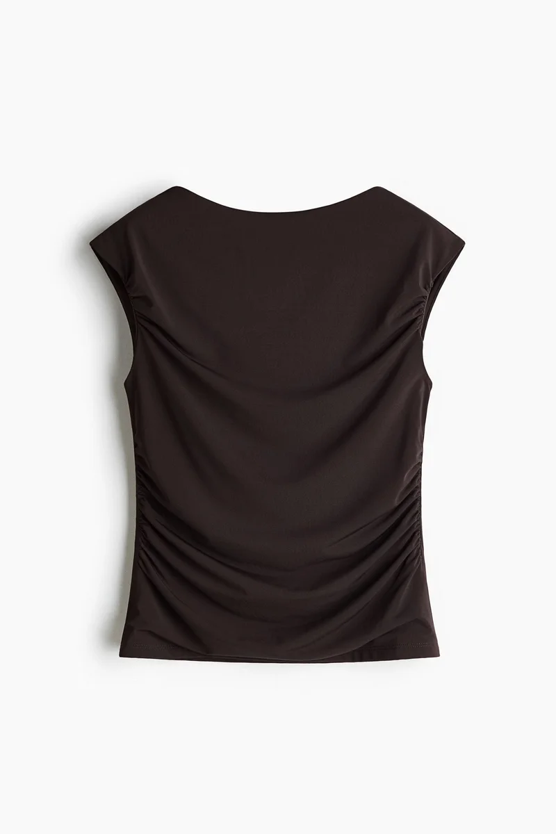 H&M Draped boat-neck top