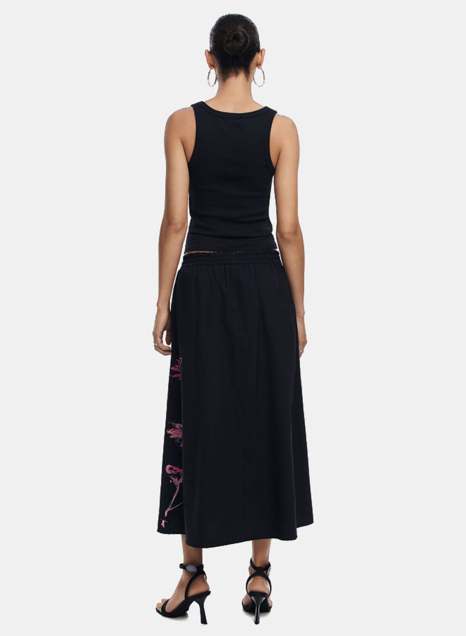 DESIGUAL Orchid midi skirt  - Image 5