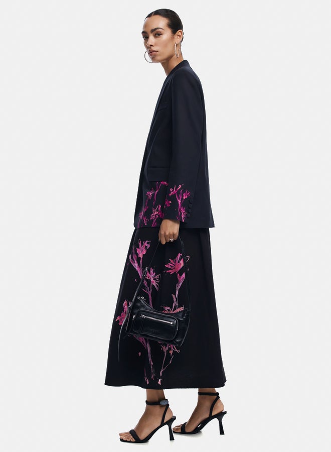 DESIGUAL Orchid midi skirt  - Image 4