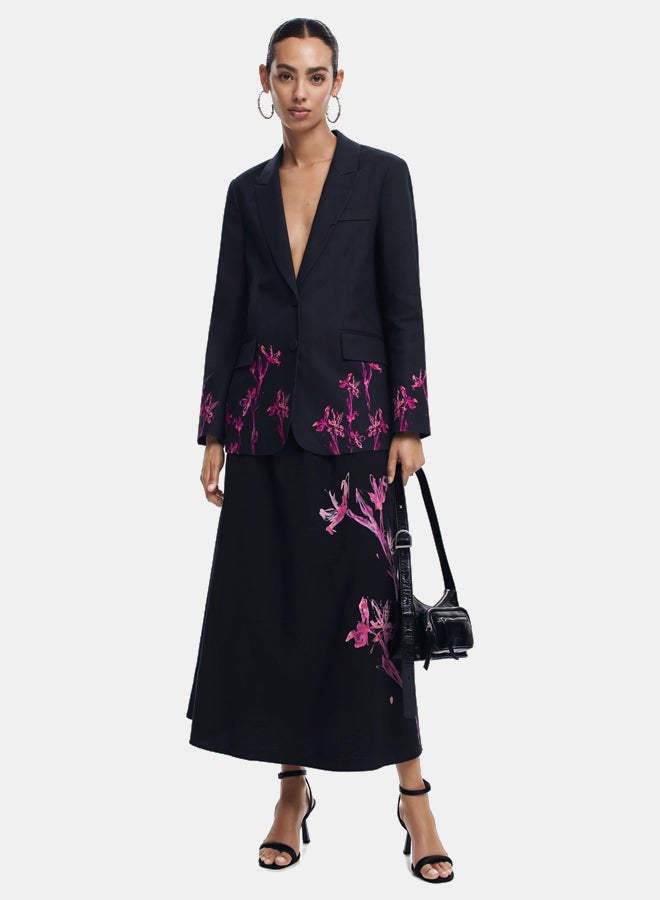 Orchid midi skirt