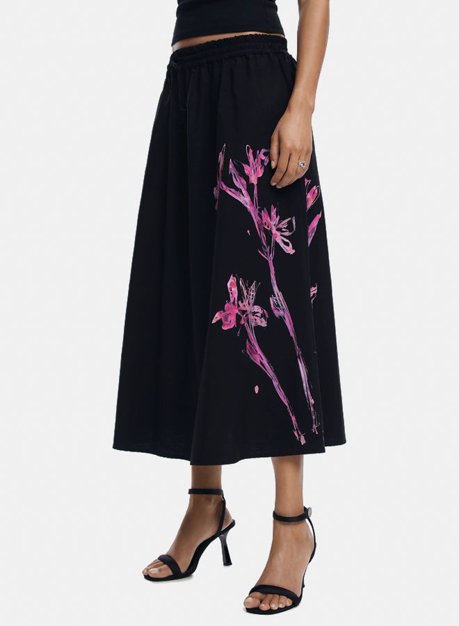 DESIGUAL Orchid midi skirt  - Image 2