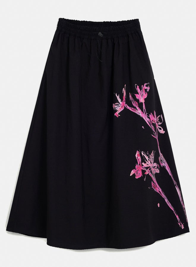 Orchid midi skirt