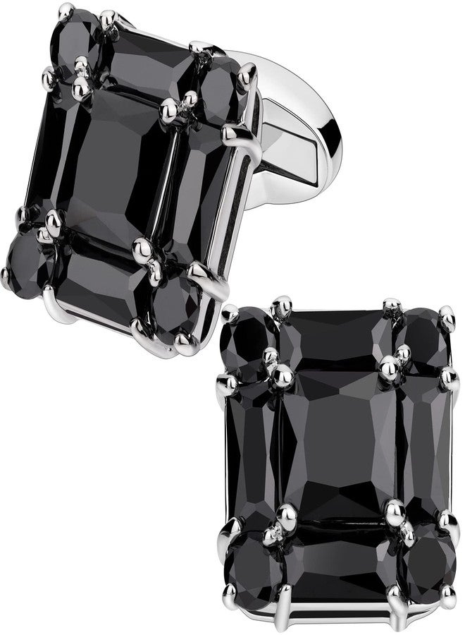 هاوسن أزرار أكمام لامعة لقميص رجالي أنيق أو بدلة، في علبة هدايا، تتناسق بسهولة مع ربطة عنق سادة بألوان الأحمر والأبيض والأسود والأزرق، من تصميم هاوسون. - Image 1