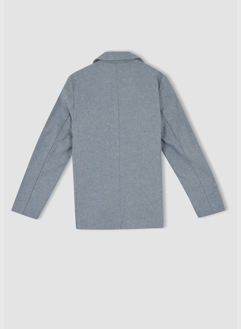 DeFacto Regular Fit Long Sleeve Blazer Jacket
