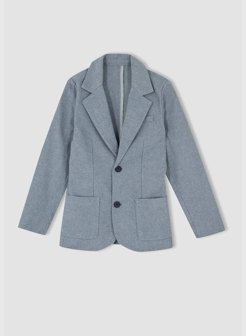 DeFacto Regular Fit Long Sleeve Blazer Jacket