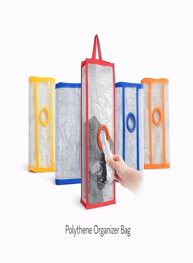 PriAn Auto Wall Mounted Mesh Garbage Bag Dispenser with Pull Hole | Pet Waste Bag Storage Organizer | Reusable Trash Bag Holder | Kitchen Bathroom Car Plastic Bag Saver - Image 5