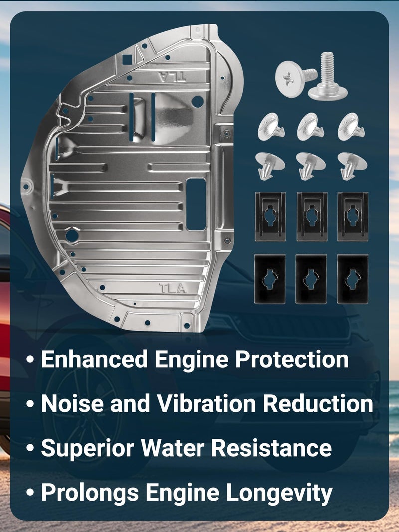 Ntoauto Engine Splash Shield Guard Compatible with CR-V CRV EX EX-L 1.5L 2017-2020, Under Car Splash Shield Lower Cover Board Replace #74112-TLA-A01 74112TLAA01 - Image 5