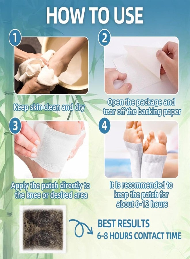 KLIFFOO Deep Cleansing Detox Foot Pads with Bamboo Vinegar and Ginger for Toxins Removal, Pain Relief, Better Sleep, Blood Circulation and Detoxification for Men and Women, Natural Acupoint Micro-Massage Technology (50) - Image 5