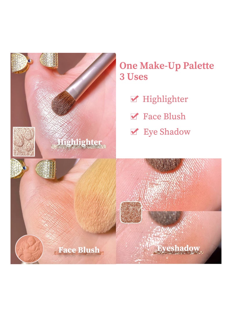 SYOSI Eyeshadow Palette, Vintage Cameo Eye Shadows Palette,  Nude Eye Shadow Pallets For Women, Matte and Shimmer High Pigmented Eyeshadow Long Lasting Blendable Makeup Palettes - Image 5