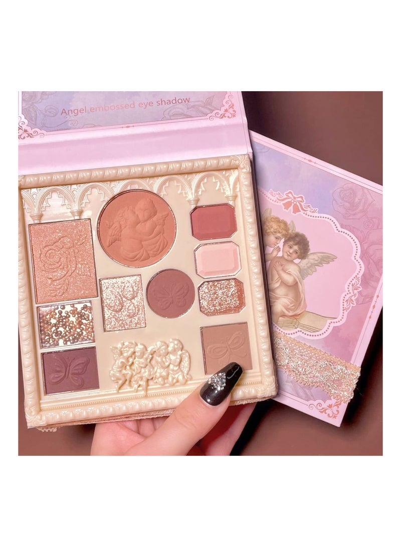 SYOSI Eyeshadow Palette, Vintage Cameo Eye Shadows Palette,  Nude Eye Shadow Pallets For Women, Matte and Shimmer High Pigmented Eyeshadow Long Lasting Blendable Makeup Palettes - Image 1