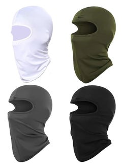HAWAWA 4PCS Face Cover Neck Gaiter UV Protecto rCoverfor Men/Women for Sport Ski Unisex Windproof Outdoor Breathable Headwear for Motorcycle Bicycle Outdoor  - Image 1