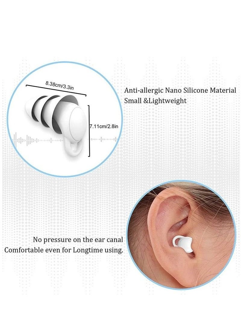 Generic - Silicone Ear Plugs for Sleeping Noise Cancelling, Soft Reusable Earplugs for Sleep, Ear Plug for Swimming Snoring Traveling Studying Working Mowing Loud Noise - Image 1