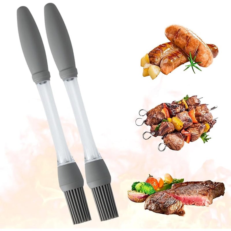 Fauppt Silicone Oil Brush Basting Pastry Brush for Grilling BBQ Baking,2024 Newest Silicone Oil Brush Basting Brush for Cooking,Pastry Brushes for Baking Cooking Kitchen Gadget Home Outdoor Use (2PC) - Image 1