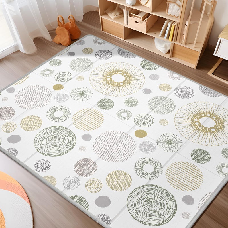 PIGLOG Extra Large Baby Play Mat 79x70, Foldable Baby Play Mat for Floor, Waterproof, Safe & Thick Playmats for Babies and Toddlers, Non-Slip Backing Safe for Crawling&Tummy Time, Indoor & Outdoor Use - Image 1